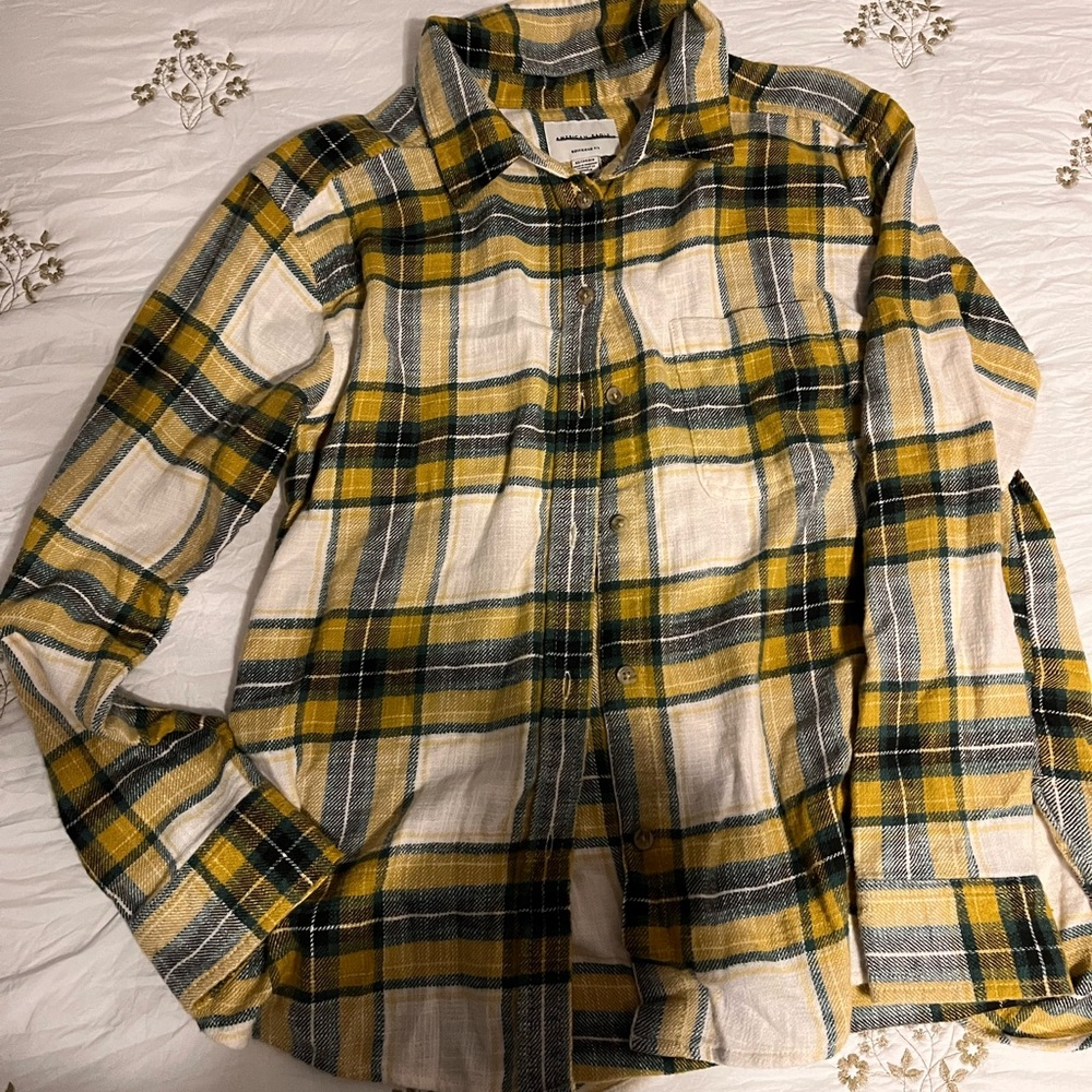 American Eagle Yellow Flannel